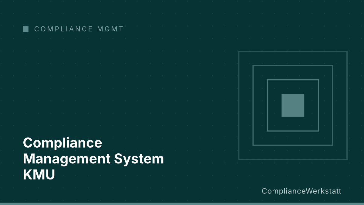 Compliance Management System KMU
