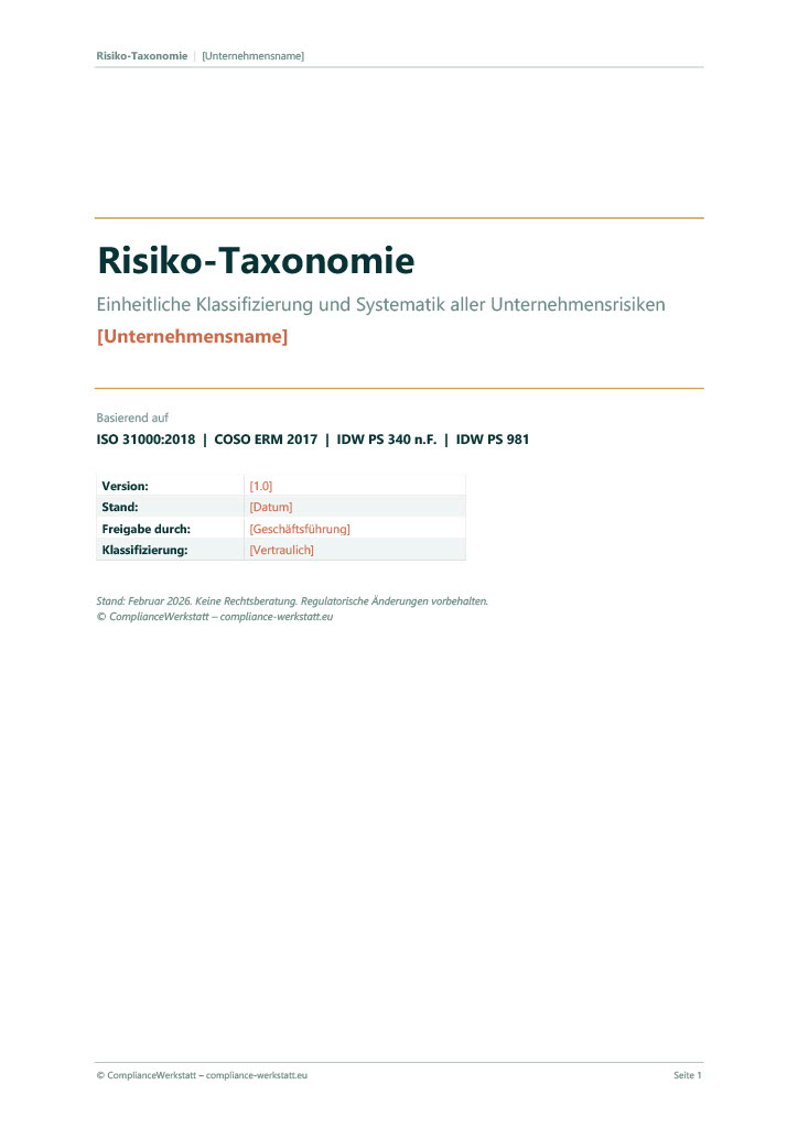 Risiko-Taxonomie Vorlage – Thumbnail 2