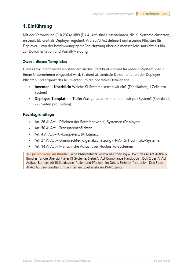 Deployer-Dokumentationstemplate – Thumbnail 3