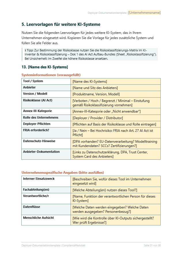 Deployer-Dokumentationstemplate – Thumbnail 5