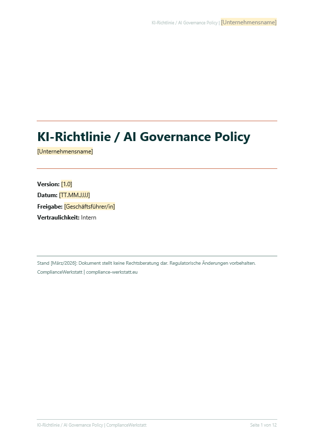 KI-Richtlinie / AI Governance Policy – Thumbnail 2