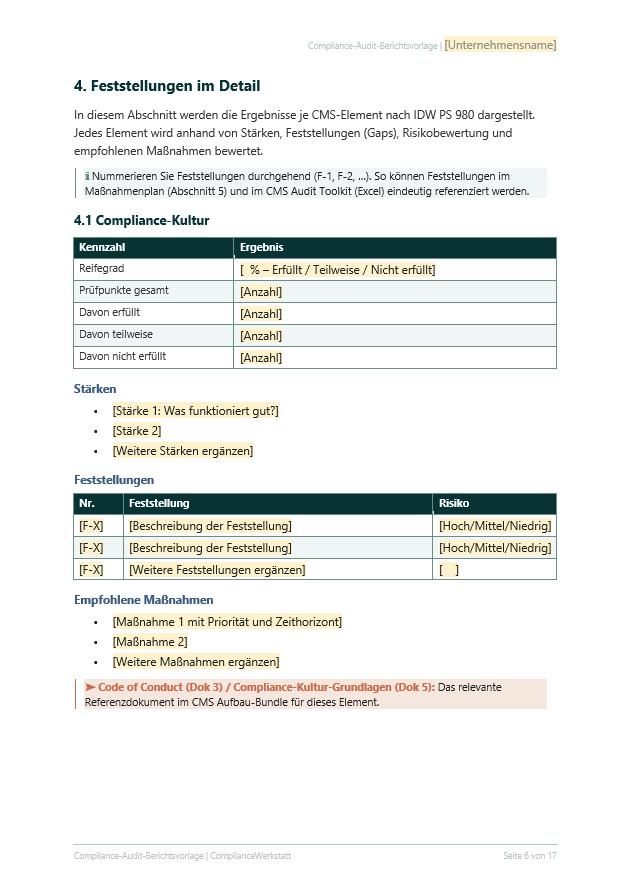 Compliance-Audit Bericht – Thumbnail 8