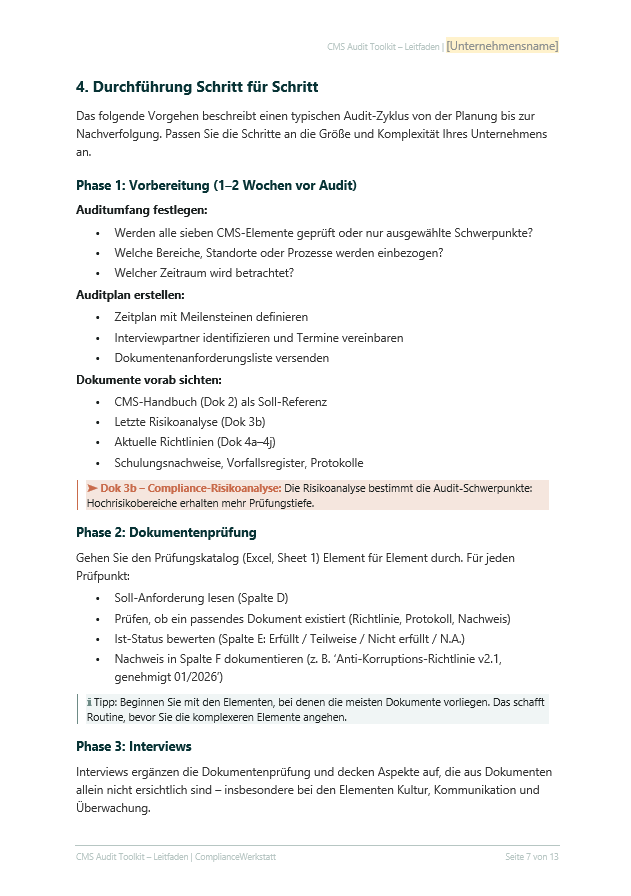 Compliance-Audit Prüfungskatalog – Thumbnail 6