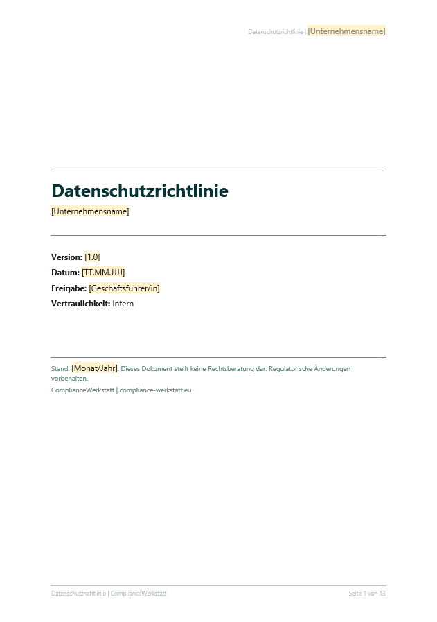 Datenschutzrichtlinie – Thumbnail 2