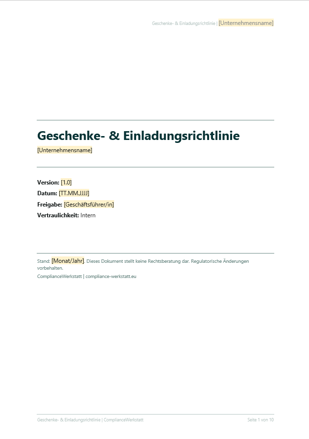 Compliance Richtlinien Set – Thumbnail 3