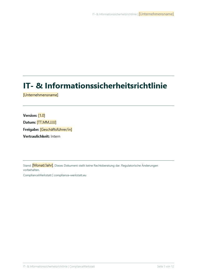 IT-Sicherheit Richtlinie – Thumbnail 2