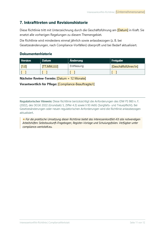 Interessenkonflikt Richtlinie – Thumbnail 5