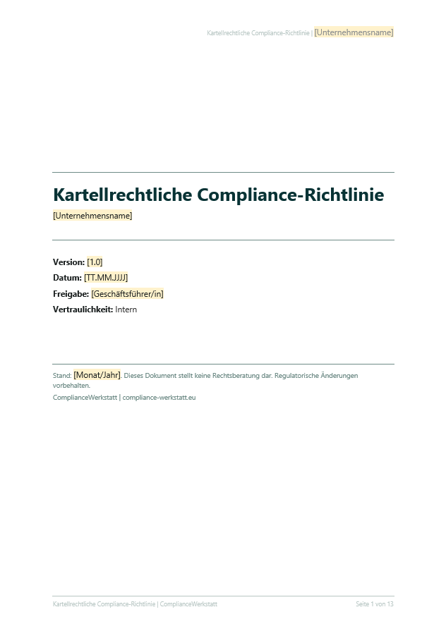 Kartellrecht Richtlinie – Thumbnail 2