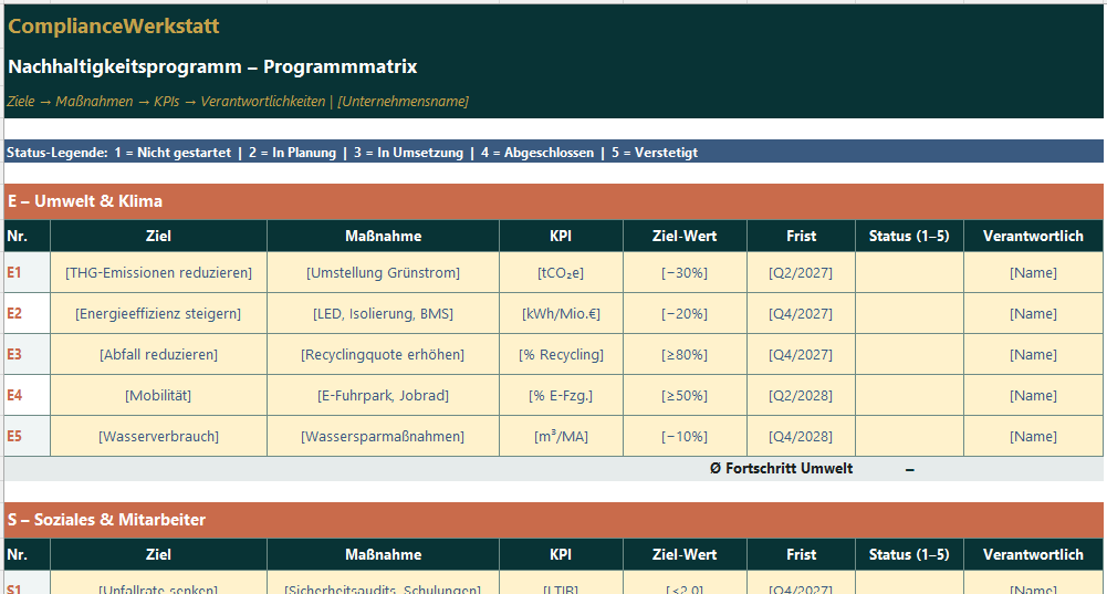 Nachhaltigkeitsprogramm-Template – Thumbnail 6