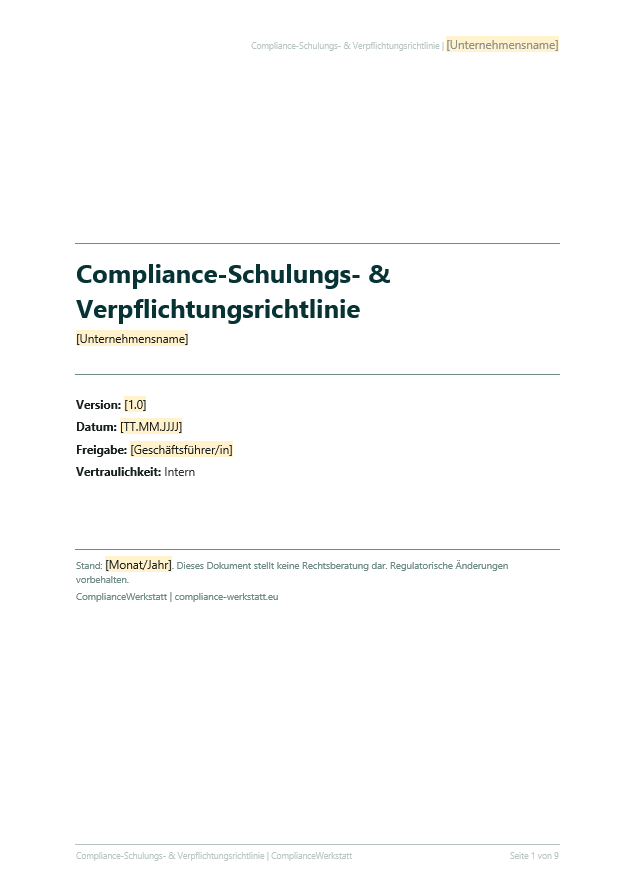 Compliance Richtlinien Set – Thumbnail 11
