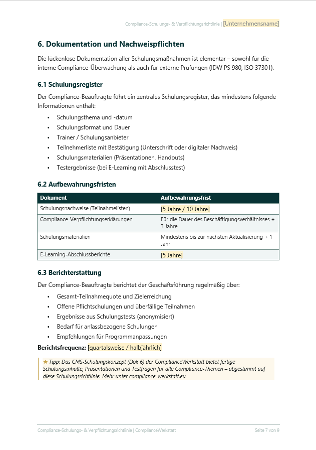 Schulungsverpflichtung Richtlinie – Thumbnail 4