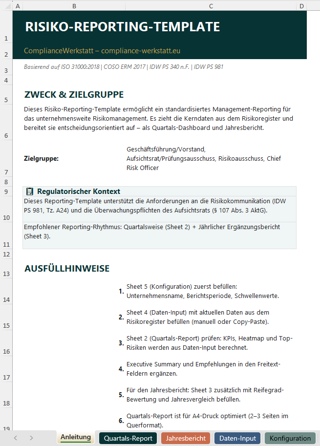 Risiko-Reporting-Template – Thumbnail 2