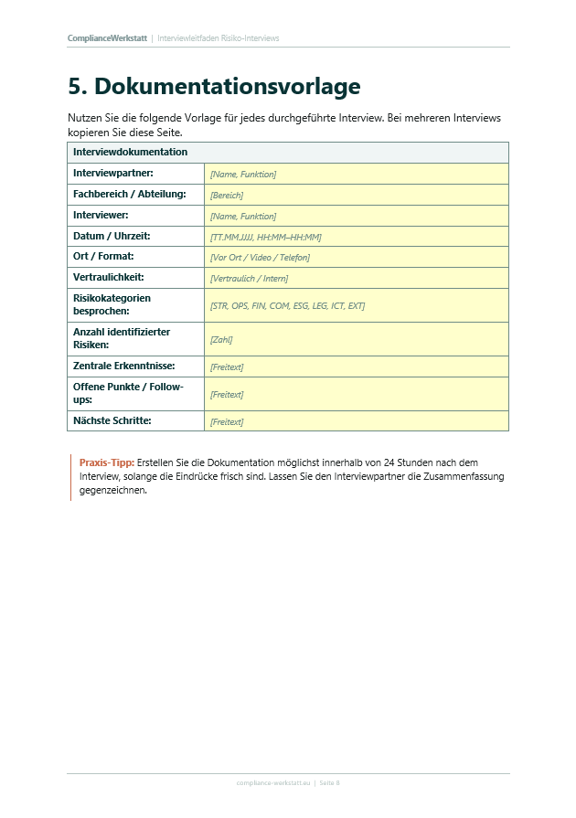 Interviewleitfaden Risiko-Interviews – Thumbnail 4