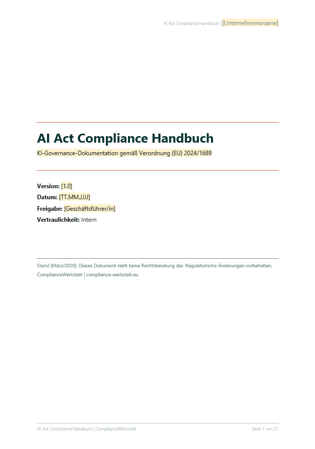 EU AI Act Compliance Handbuch
